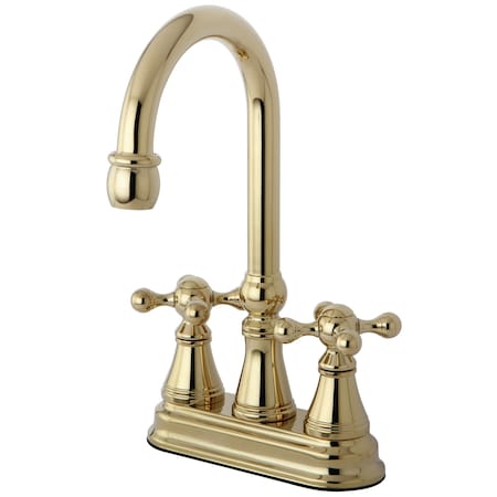 Kingston Brass Bar Faucet, Polished Brass KS2492KX